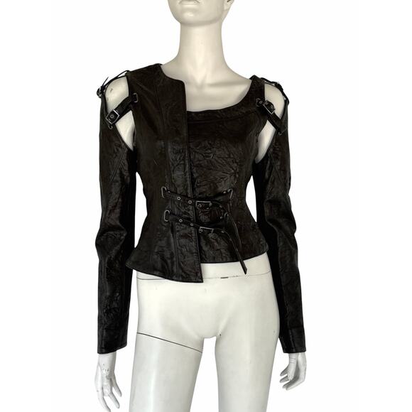Thomas Wylde Jackets & Blazers - THOMAS WYLDE leather jacket detachable sleeves sz 4